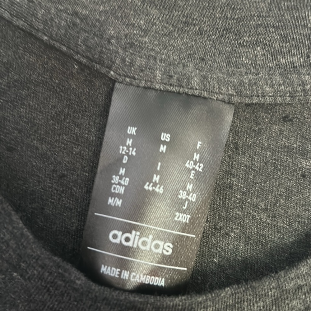 NWT Adidas black melange gray winners tank top - Picture 5 of 6